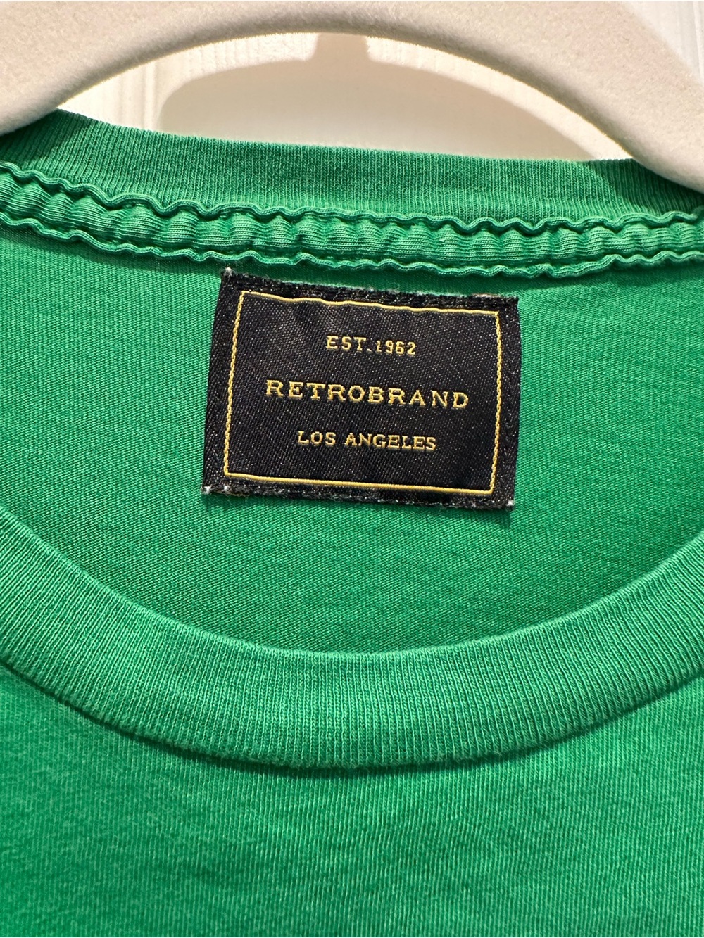 Original Retro Brand Green Short Sleeve Tee with Blue and Orange '73 Graphic - Picture 3 of 6